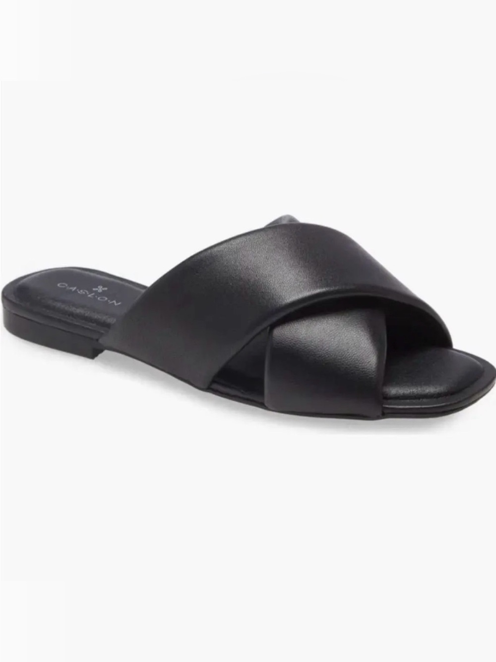 Caslon Black Cross-band Slide Sandals